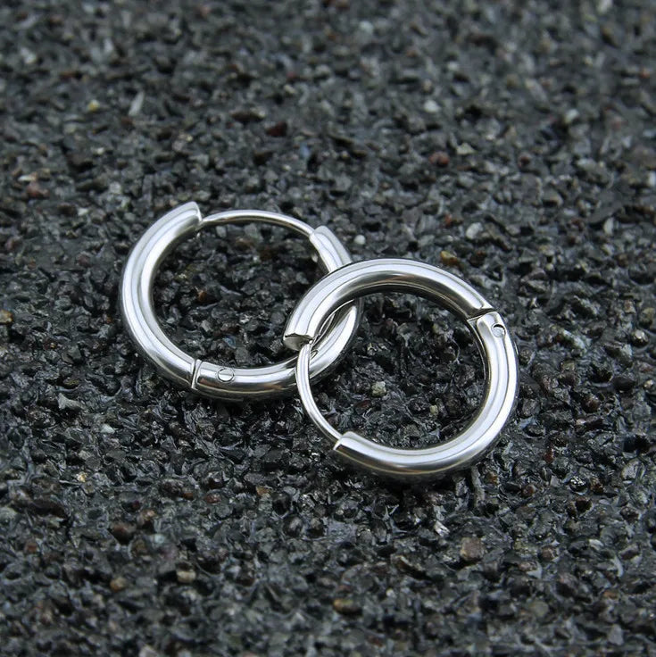 20pairs Hoop Earrings Summer Style Circle Sliver Hoop Earring Women