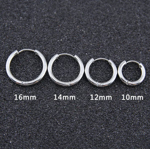 20pairs Hoop Earrings Summer Style Circle Sliver Hoop Earring Women