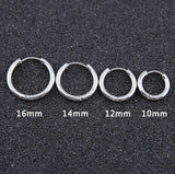 20pairs Hoop Earrings Summer Style Circle Sliver Hoop Earring Women