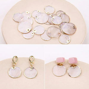 10pcs Copper Metal Sea Shell Charms DIY Jewelry Findings Earring Pendants