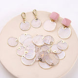 10pcs Copper Metal Sea Shell Charms DIY Jewelry Findings Earring Pendants