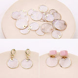 10pcs Copper Metal Sea Shell Charms DIY Jewelry Findings Earring Pendants