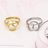 Adjustable Ring Mountings for Pearls Crystal Agate