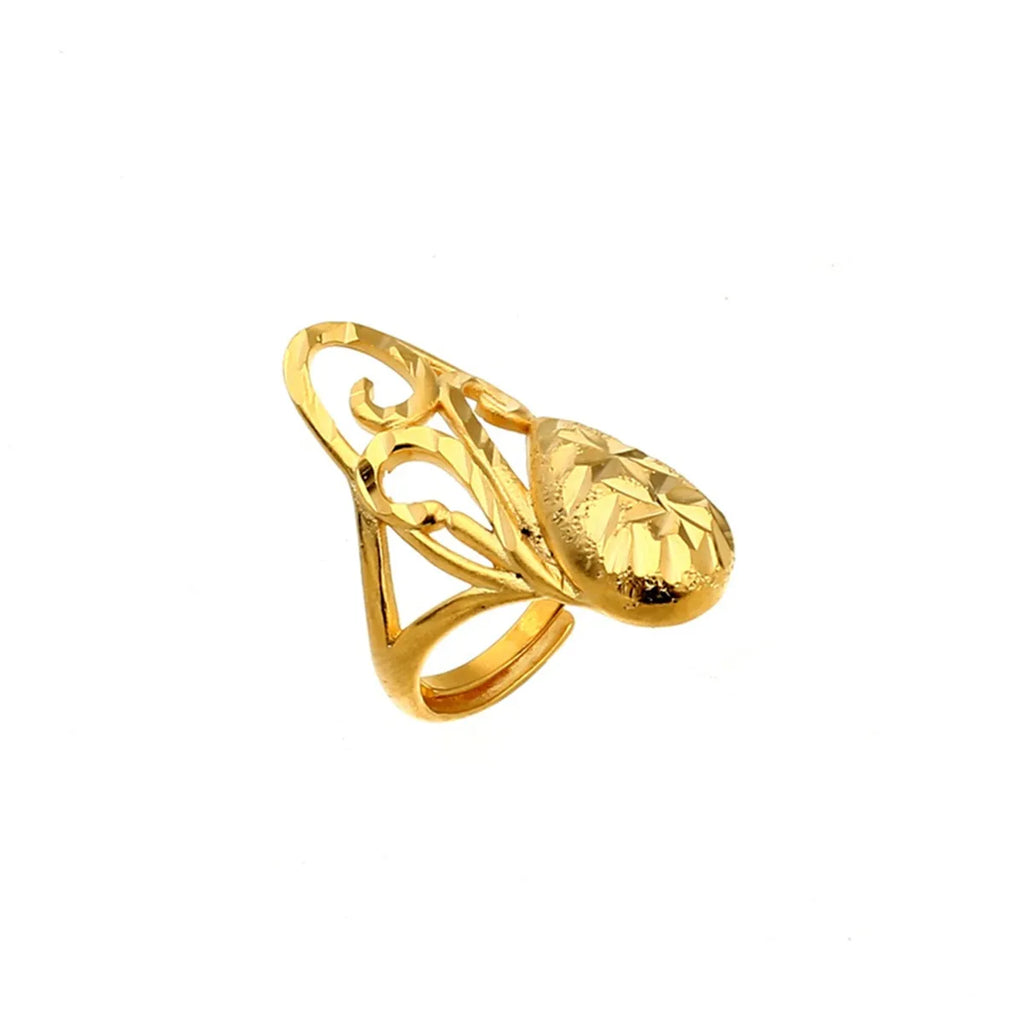Classic Ethiopian Wedding Rings for Women Eritrea Middle East Christmas Jewelry