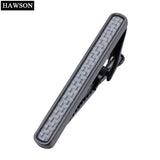 Gun Plated Carbon Fiber Tie Clip High Clasp Skinny Tie Bar
