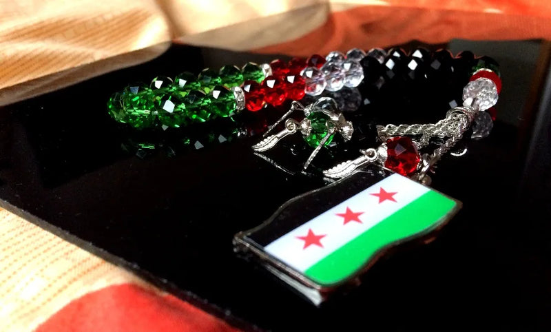 Syria Flag Tasbih Necklace Bracelet Misbaha Masbaha Tesbih