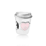 Rainbow Heart & Popcorn Charms in S925 Silver