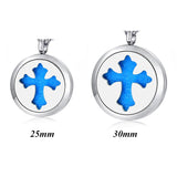 Religious Aromatherapy Oil Diffuser Pendant Necklace with Chain