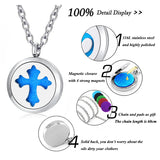 Religious Aromatherapy Oil Diffuser Pendant Necklace with Chain
