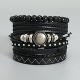 5-Piece DIY Leather Bracelet Set - Europe & US Style