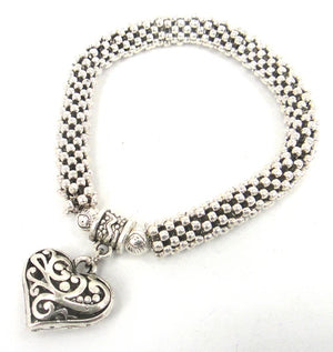 Women's Chunky Heart Chain Bracelet
