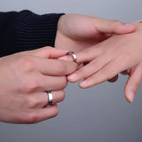 Happy Clover Engraved Tungsten Ring Set, Size 4-12