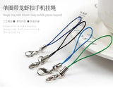 100pcs Cell Phone Strap Lariat Lanyard with Silver Lobster Clasp Charm
