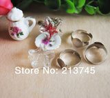 Glass Globe Bubble Vials & Ring Set DIY Pendant Glass Cover