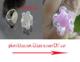 20sets Flower Glass Bubble & Ring Set - 20*20mm