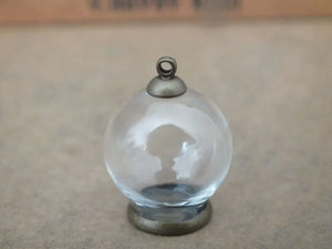 Glass Globe Ball Pendant Necklace with Chain