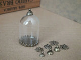 DIY Glass Globe Bottle Pendant with Bronze Base