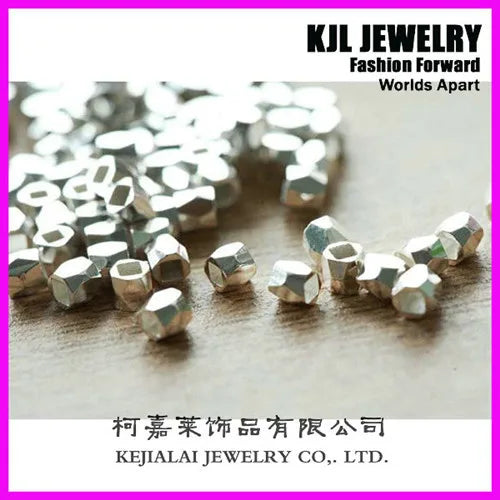 200pcs Copper Nugget Beads 3mm Faceted Metal