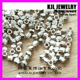 200pcs Copper Nugget Beads 3mm Faceted Metal