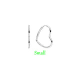 Silver Circle LOVED Earrings for Women
