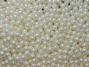 1000 Pcs 6mm Ivory Pearl Acrylic Round Beads