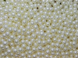 1000 Pcs 6mm Ivory Pearl Acrylic Round Beads