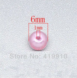 1000 PCs Mixed Pearl Acrylic Round Beads 6mm