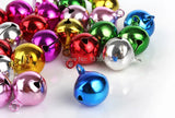 100pcs 18mm Mixed Jingle Bells for Christmas Tree Decoration
