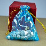100pcs 7x9cm Organza Bags Jewelry Pouches Christmas Gift Bag