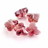 100pcs 10mm/14mm Top 5754 Crystal Glass Beads Butterfly Shape