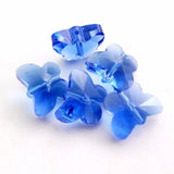 100pcs 10mm/14mm Top 5754 Crystal Glass Beads Butterfly Shape