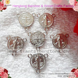 100pcs St. Benedict Rosary Centerpiece, Metal Center, Special Offer