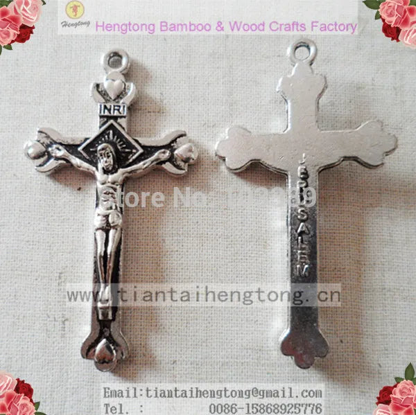 100pcs Alloy Rosary Crucifix Jerusalem Religious Cross Special Offer