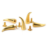 10PCS 21mm Metal Screw Back Spots Cat Claw Spikes Studs