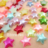 1000pcs Mixed Five-Star Shape Craft Flatback Pearl Beads