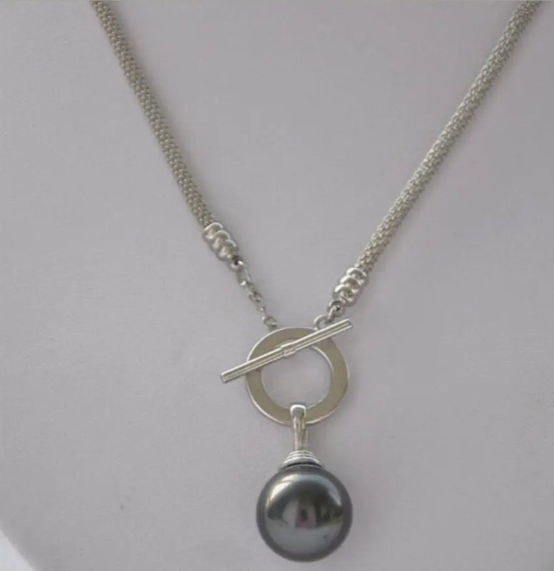 16mm Round South Sea Shell Pearl Necklace Pendant