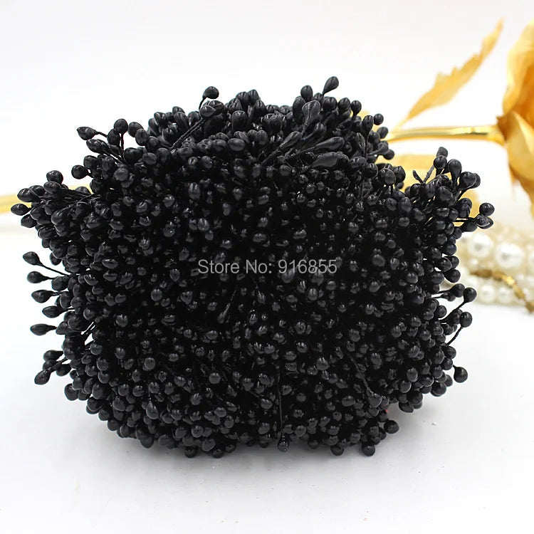 1800pcs 3mm Double Head Pearl Bead Flower Stamen Cake DIY