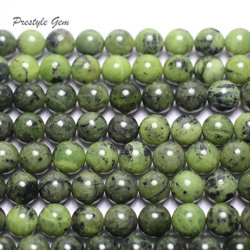 10mm Canadian Jade Nephrite Smooth Round Beads for Jewelry Making