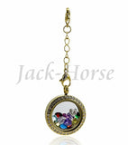 2014 Stainless Steel Floating Charm Locket with Gold Extender