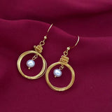 Natural Pearl Women Earring, Sweet Water Jewelry