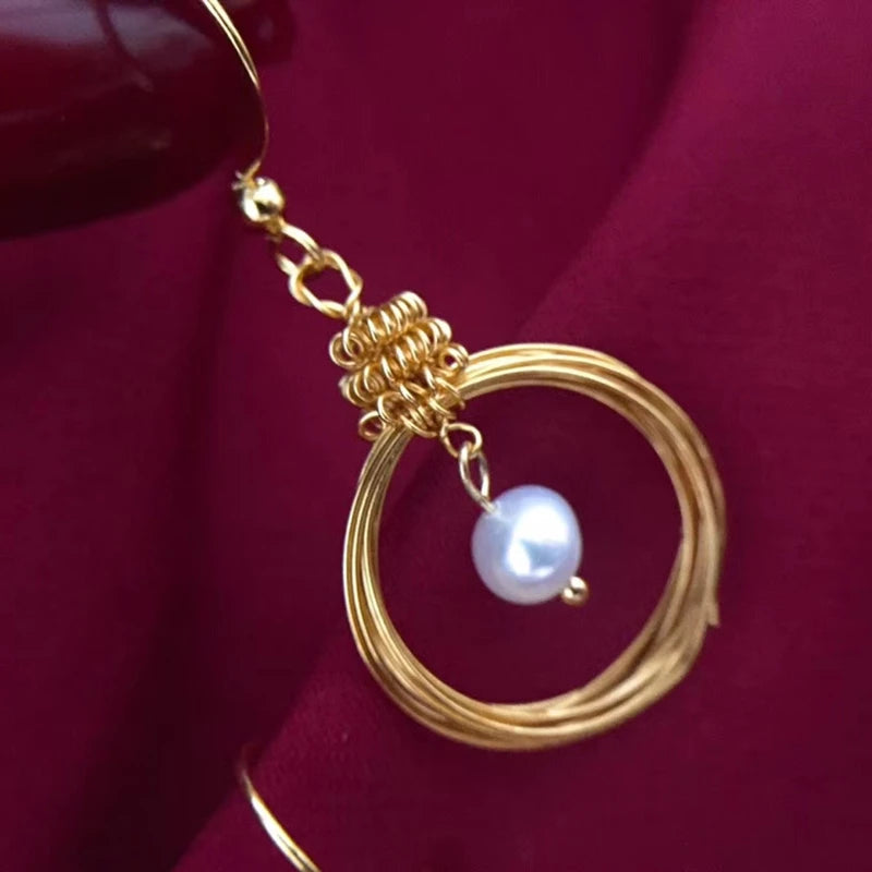 Natural Pearl Women Earring, Sweet Water Jewelry