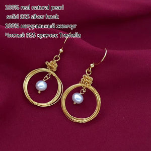 Natural Pearl Women Earring, Sweet Water Jewelry