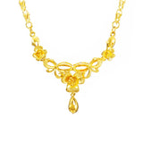 24K Tassel Long Necklace for Women Wedding Statement Jewelry