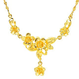 24K Tassel Long Necklace for Women Wedding Statement Jewelry