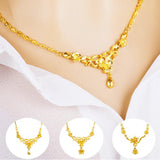 24K Tassel Long Necklace for Women Wedding Statement Jewelry