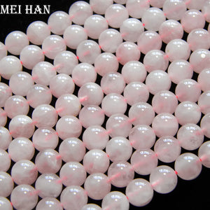 (38pcs/50g/set) 9.5-10mm Pink Quartz Smooth Round Loose Beads for DIY Jewelry