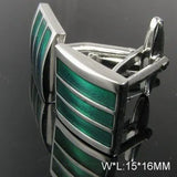 3 Pairs Enamel Cufflinks CF276 Lot - Stylish Men's Fashion Accessories