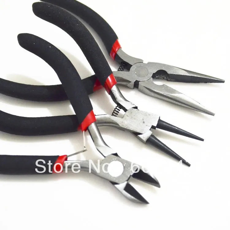 3pcs/set Ferronickel Jewelry Mixed End-Cutting Pliers