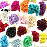 450pcs 5mm Craft Double Heads Pearl Flower Stamen Cake Decoration DIY