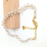 4MM Natural Stone Tourmaline Amethyst Peridot Lapis Bracelet